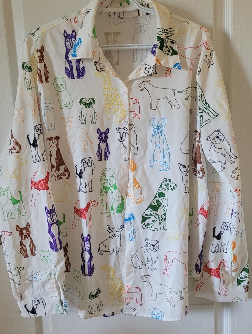 Unbranded Dog T-Shirt, Digitial Print , Rainbow, XXL